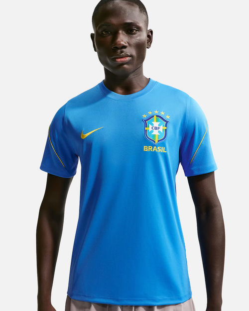 Haut d'entrainement Brésil Coupe du Monde 2026 - Bleu/Jaune - Footkorner