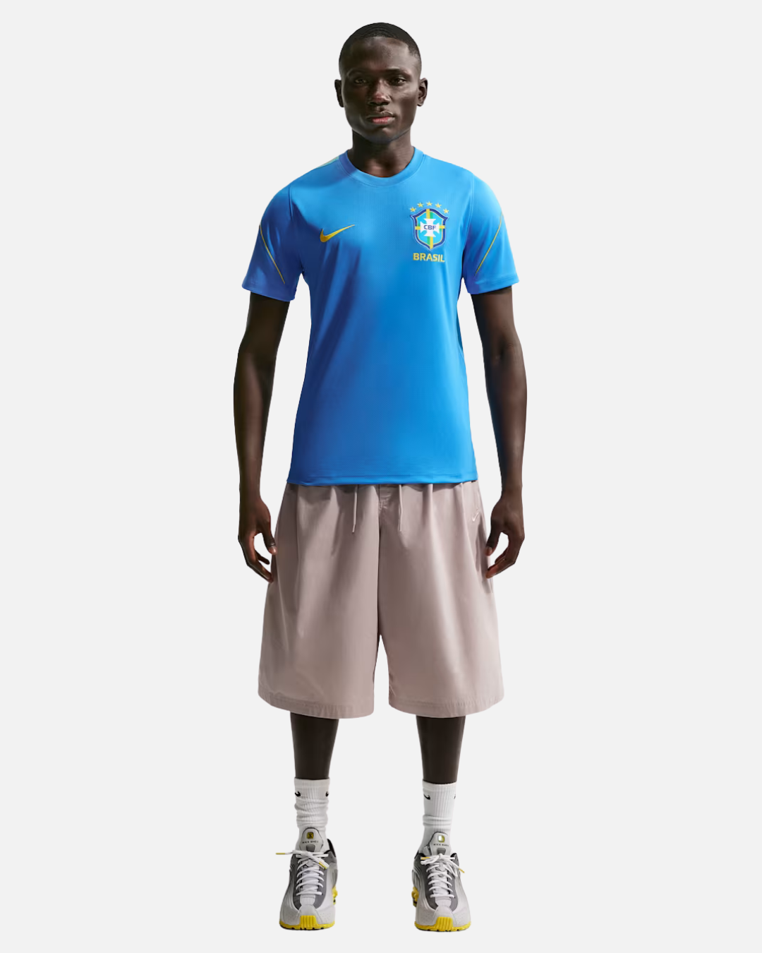 FootkornerHaut d'entrainement Brésil Coupe du Monde 2026 - Bleu/Jaune