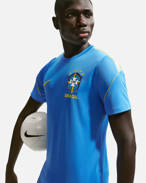 Haut d'entrainement Brésil Coupe du Monde 2026 - Bleu/Jaune - Footkorner