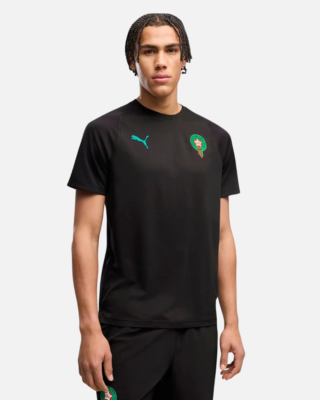 Trainings-T-Shirt Marokko 2026/2027 – Schwarz
