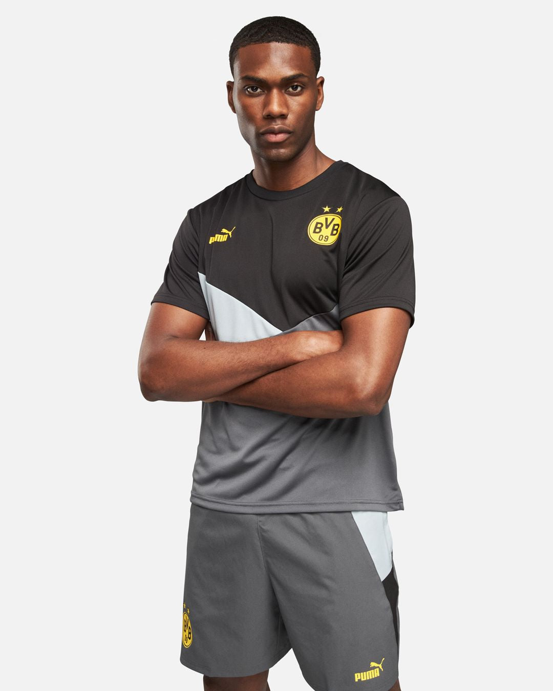 Dortmund 2023/2024 T-Shirt – Schwarz/Grau