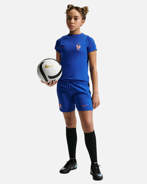 T-Shirt d'entrainement Nike FFF Strike Junior - Bleu - Footkorner