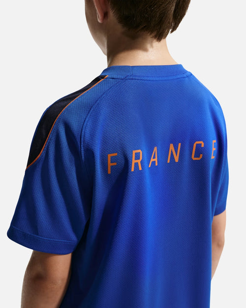 T-Shirt d'entrainement Nike FFF Strike Junior - Bleu - Footkorner
