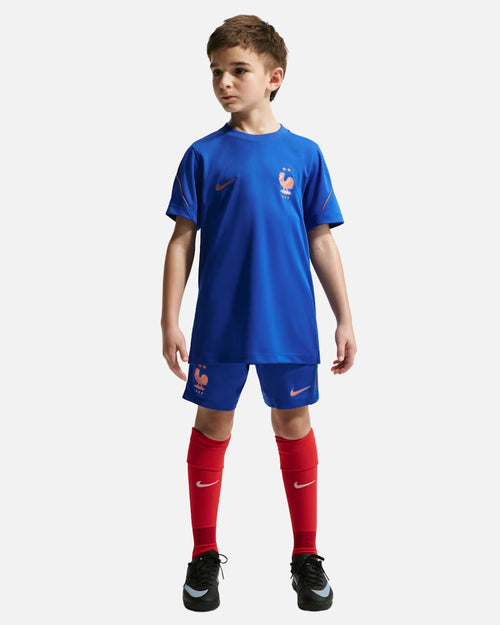 T-Shirt d'entrainement Nike FFF Strike Junior - Bleu - Footkorner