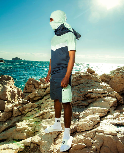 T-shirt FK Game - Bleu/Vert/Blanc - Footkorner