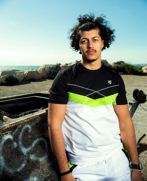 T-shirt FK Game - Noir/Blanc/Vert - Footkorner