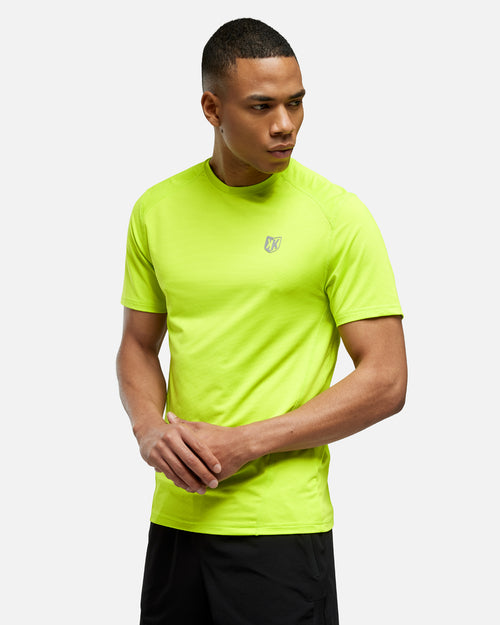 FK Performance Record T-shirt - Neon Yellow - Footkorner