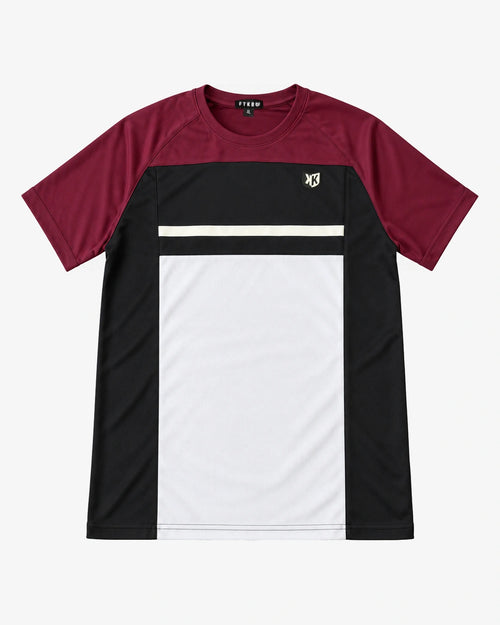 T-Shirt-FK-Set - Bordeaux/Schwarz - Footkorner