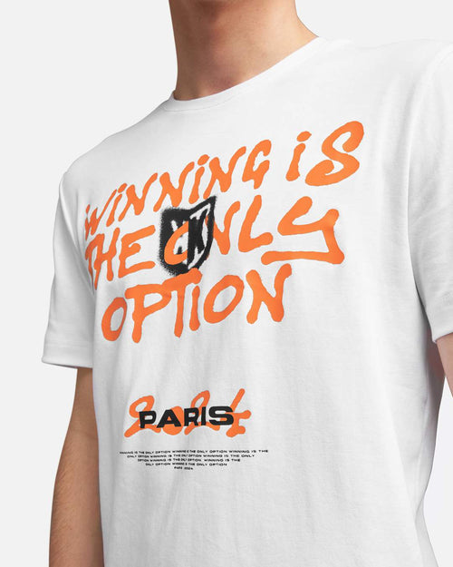 T-Shirt FK Win - Weiß/Orange - Footkorner