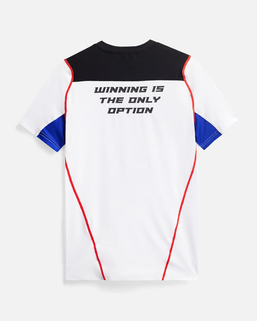 T-Shirt FK Win Sport - Blanc/Rouge/Bleu - Footkorner