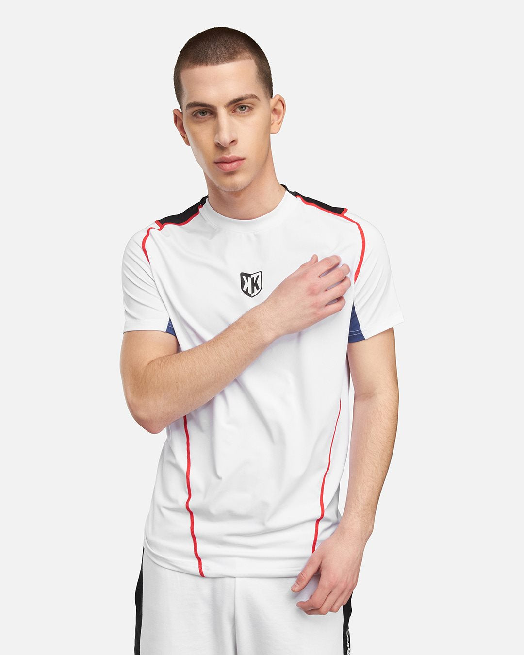 T-Shirt FK Win Sport - Blanc/Rouge/Bleu