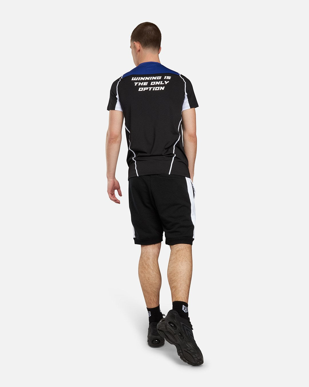 FootkornerFK Win Sport T-Shirt – Schwarz/Blau/Weiß