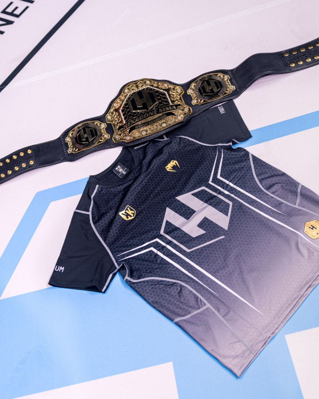 FootkornerT-shirt FK x Venum Hexagone MMA - Grigio/Oro