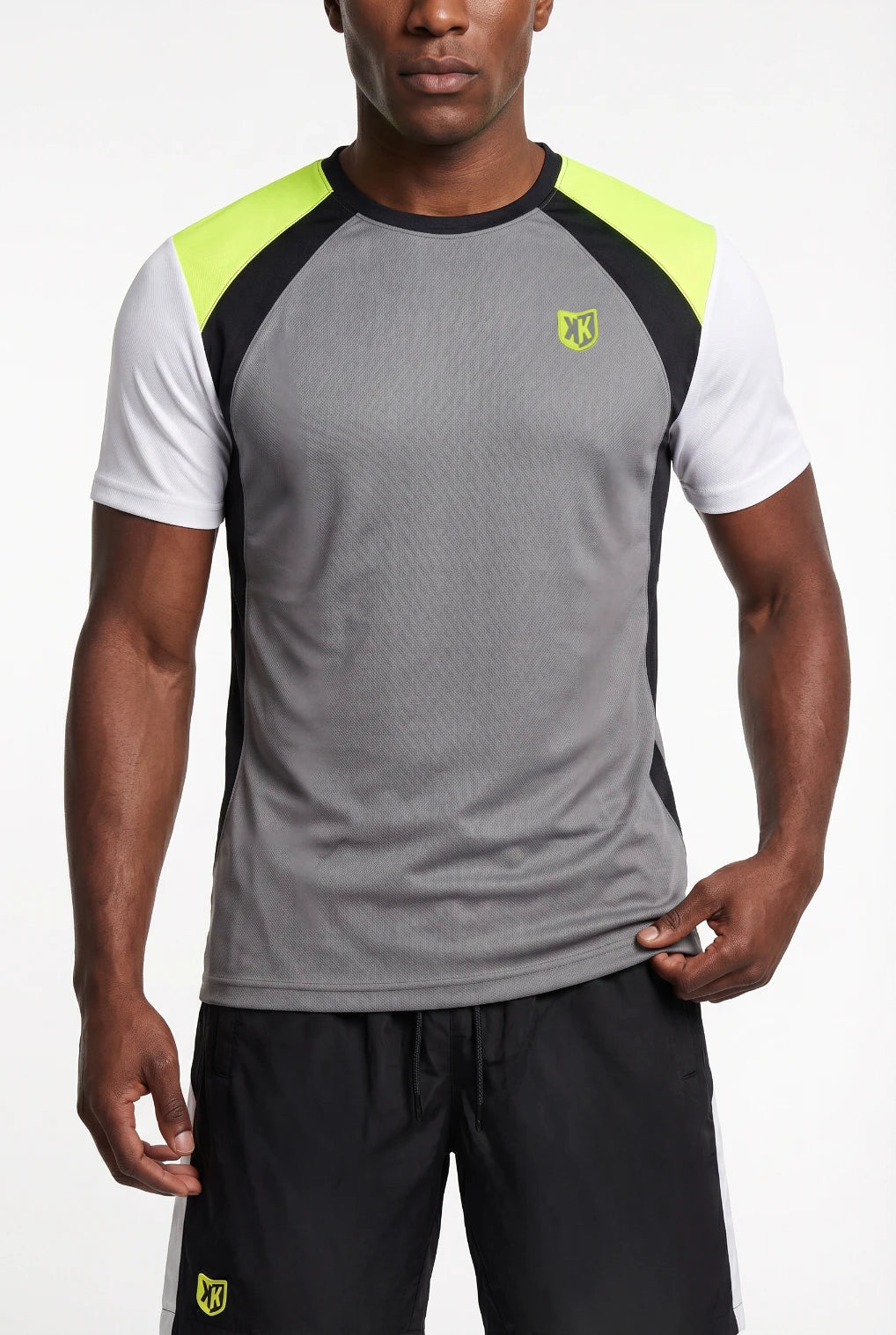 FootkornerT-Shirt FK Feel - Gris/Blanc/Jaune