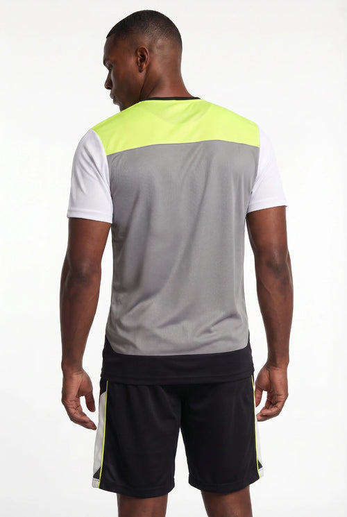T-Shirt FK Feel - Gris/Blanc/Jaune - Footkorner