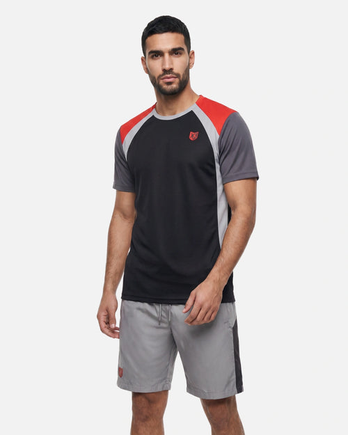 T-Shirt FK Feel - Noir/Gris/Rouge - Footkorner