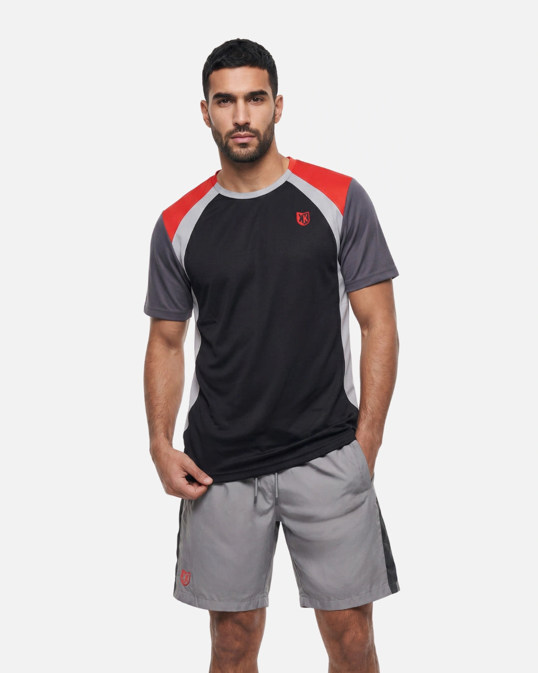 t-shirt ftkr feel - grey/black {Colour}