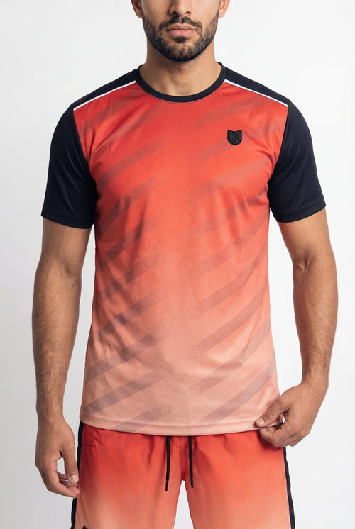 T-Shirt FK Rise - Rot/Schwarz - Footkorner