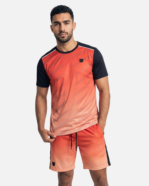 T-Shirt FK Rise - Rot/Schwarz - Footkorner