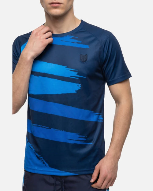 t-shirt ftkr trace - navy {Color} - Footkorner