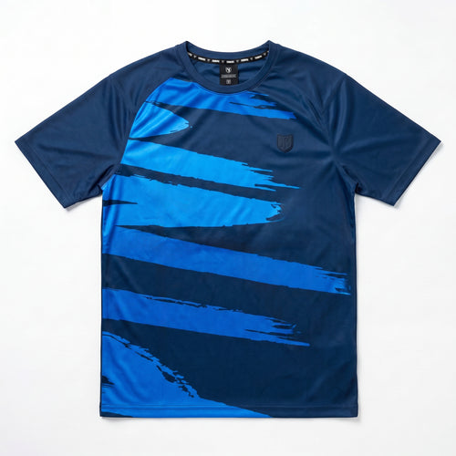 t-shirt ftkr trace - navy {Color} - Footkorner