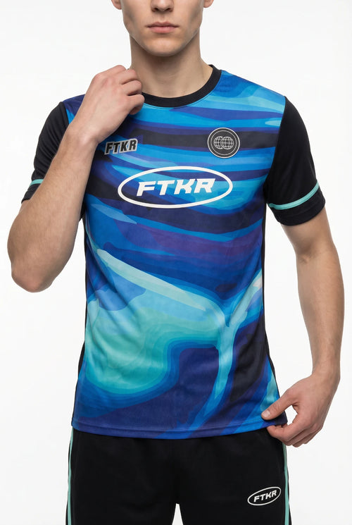 t-shirt ftkr zone - blue/black {Color} - Footkorner