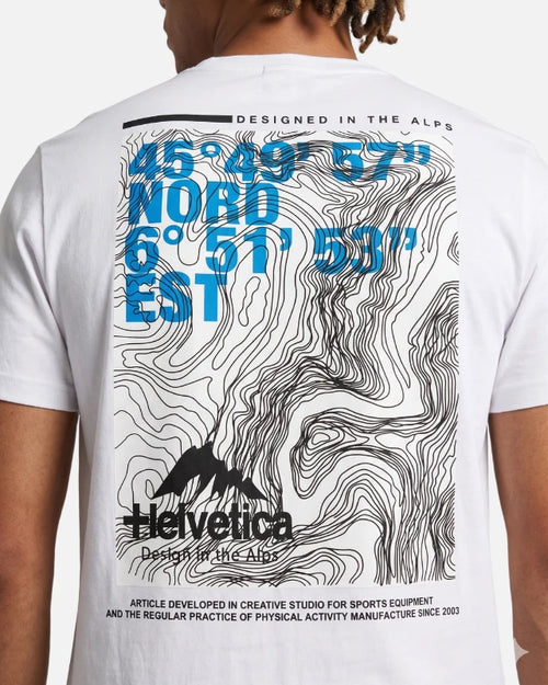 T-shirt Helvetica Detroit - Blanc - Footkorner