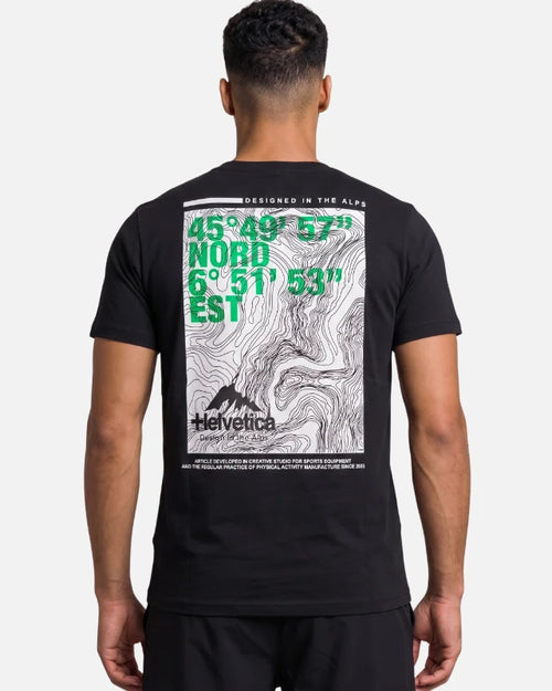 T-shirt Helvetica Detroit - Noir - Footkorner