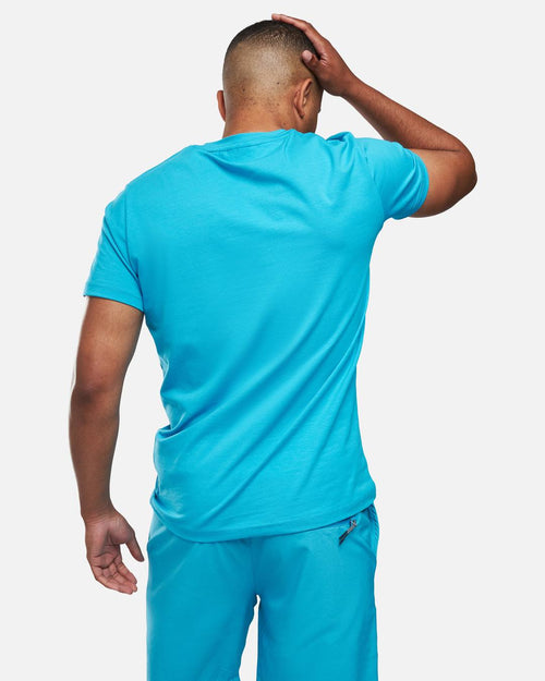 T-Shirt Helvetica Foster - Blau - Footkorner