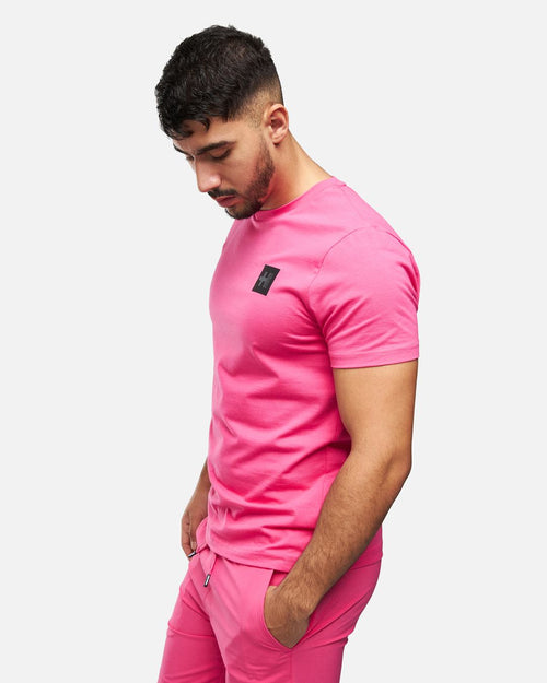T-shirt Helvetica Foster - Rose - Footkorner