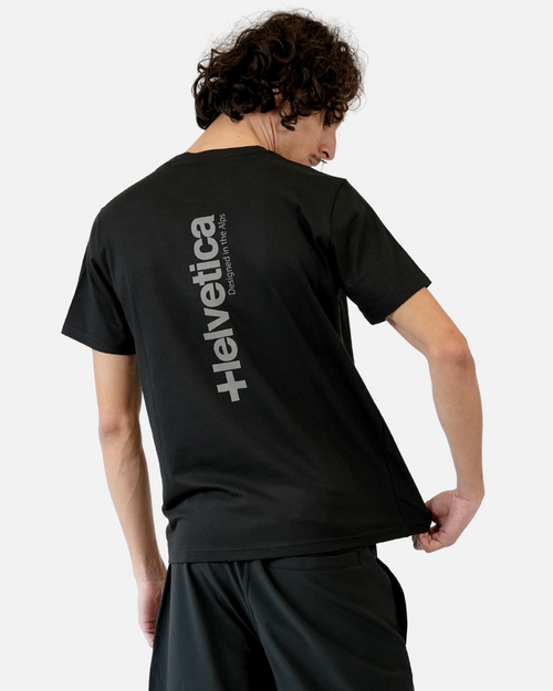 T-shirt Helvetica Quintana - Nero - Footkorner