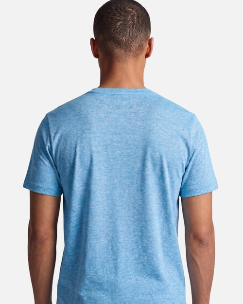 T-shirt Helvetica Usain 12 - Bleu - Footkorner