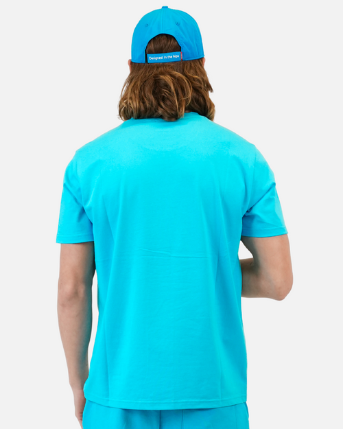 T-shirt Helvetica Yucatan - Blu turchese - Footkorner