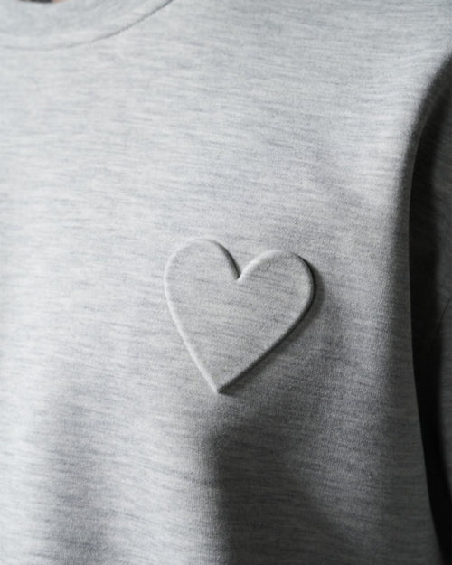 T-shirt Cœur - Gris - Footkorner