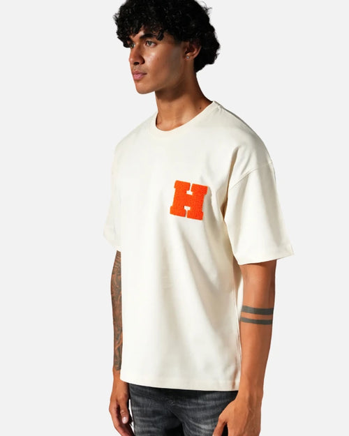 T-shirt Logo H - Beige - Footkorner