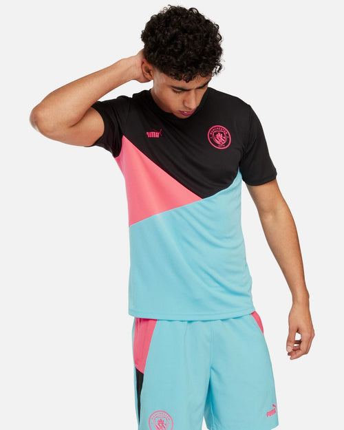Maglietta del Manchester City - Nero/Rosa/Blu - Footkorner