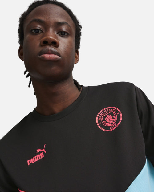 T-Shirt Manchester City - Schwarz/Rosa/Blau - Footkorner