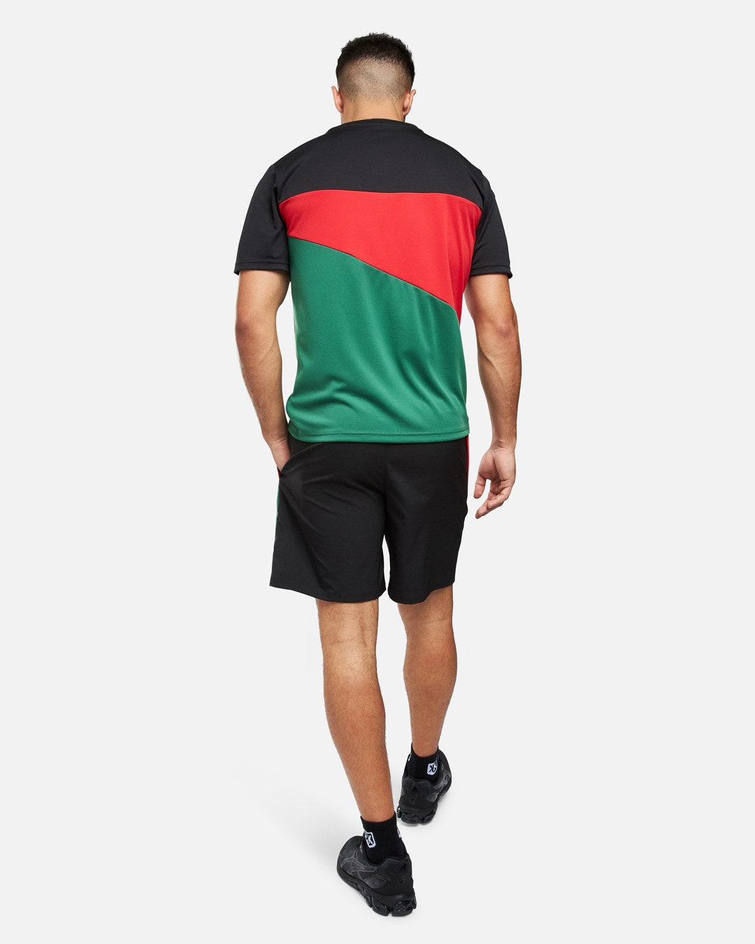 FootkornerMorocco 2024 T-shirt - Black/Red/Green