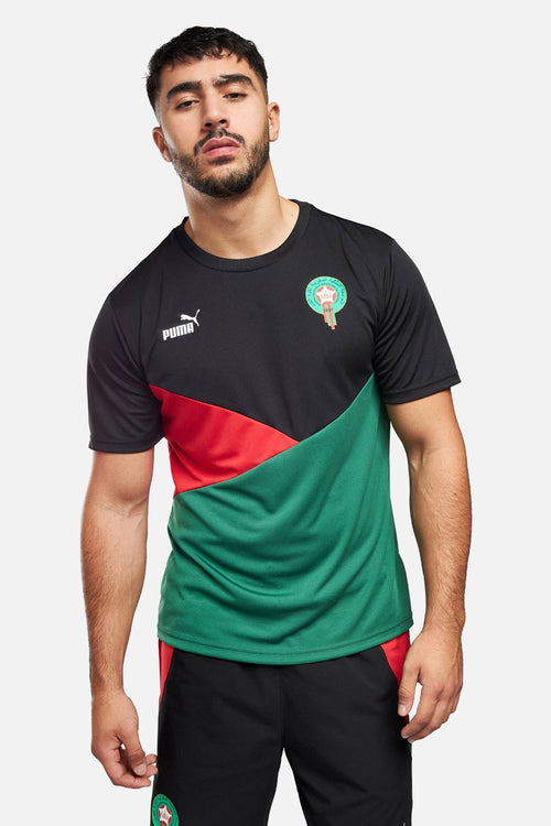 Morocco 2024 T-shirt - Black/Red/Green - Footkorner