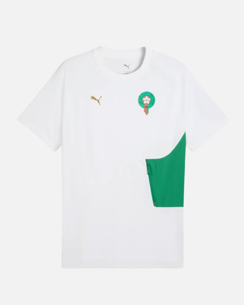 Marokko T-Shirt Weltmeisterschaft 2026 - Weiß/Grün - Footkorner