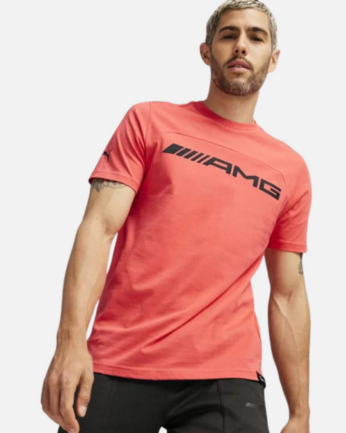 T-Shirt Mercedes-AMG Motorsport - Rouge/Noir - Footkorner