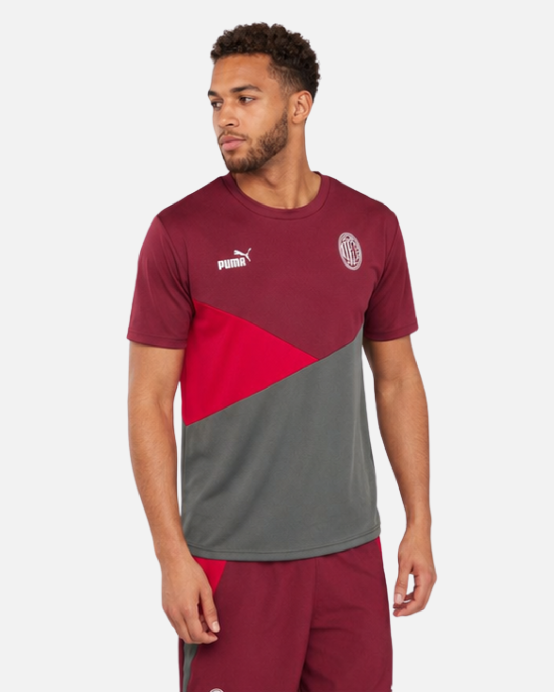 FootkornerT-shirt Milan AC - Rouge/Gris