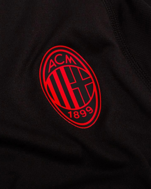 T-shirt Milanc AC 2026/2027 - Noir/Rouge - Footkorner