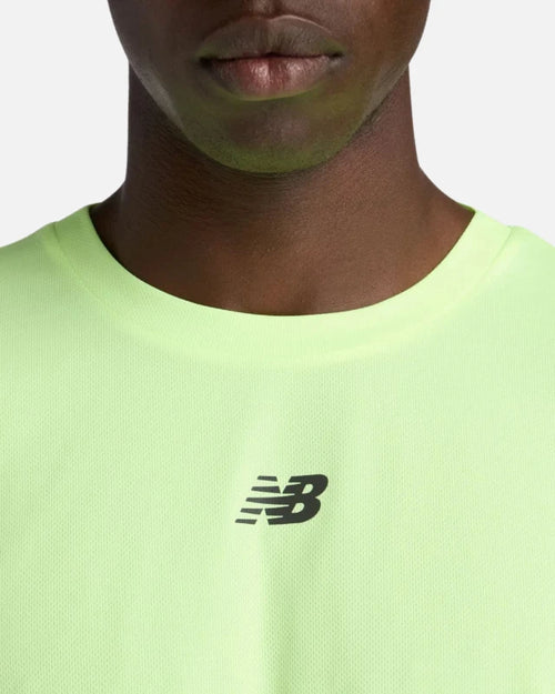 T-Shirt New Balance Fast Days - Jaune - Footkorner