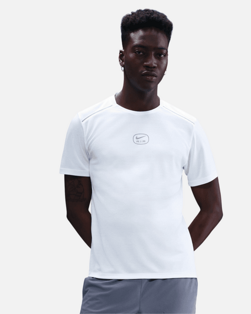 T-shirt Nike Running Air - Blanc/Doré - Footkorner