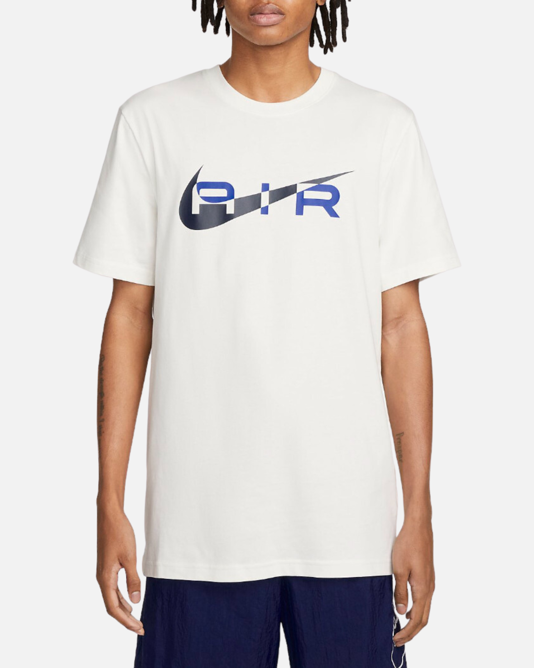 T-shirt con grafica Nike Air - Bianco/Nero/Blu