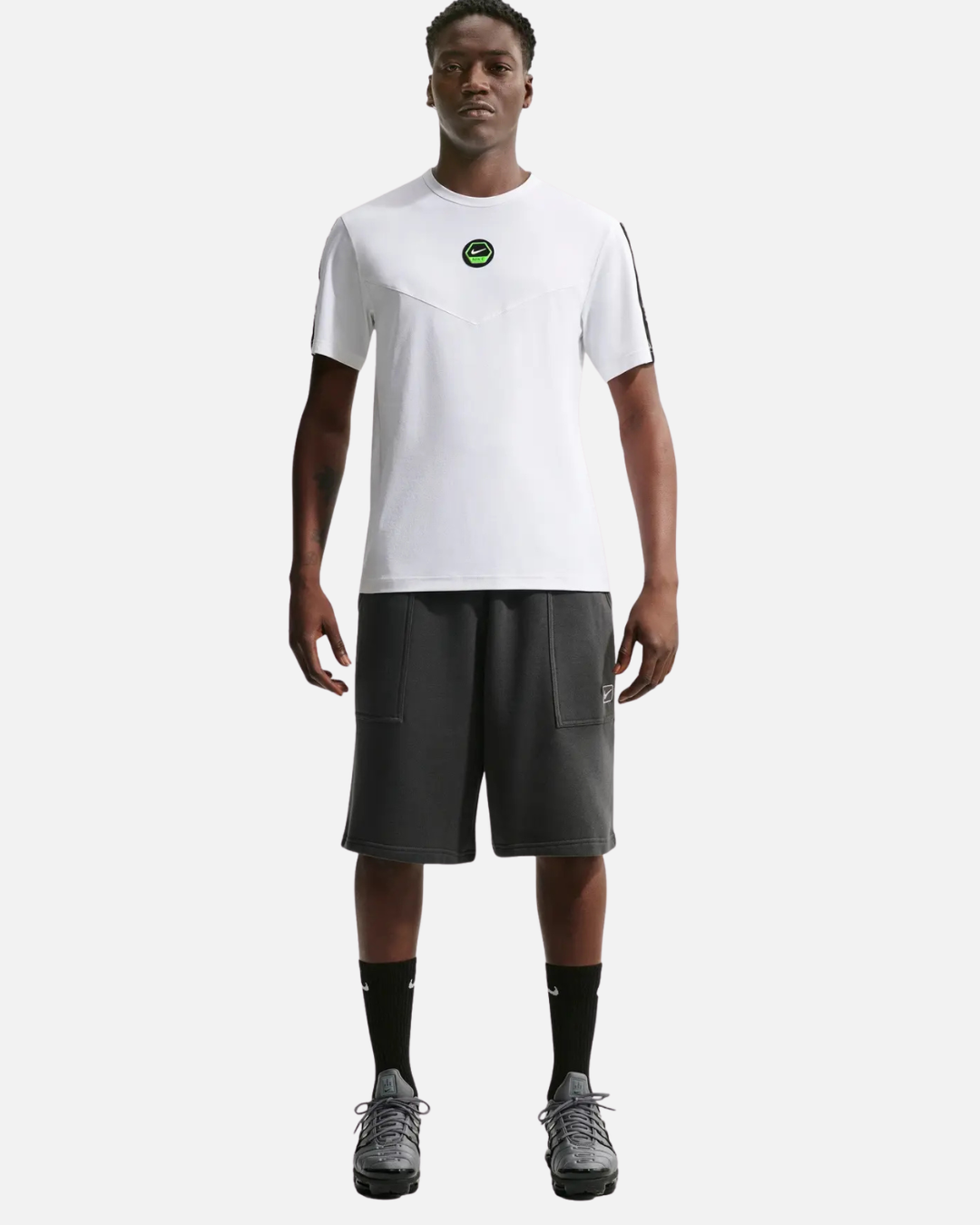 FootkornerT-shirt Nike City Side - Blanc/Noir/Vert
