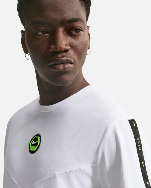 T-shirt Nike City Side - Blanc/Noir/Vert - Footkorner
