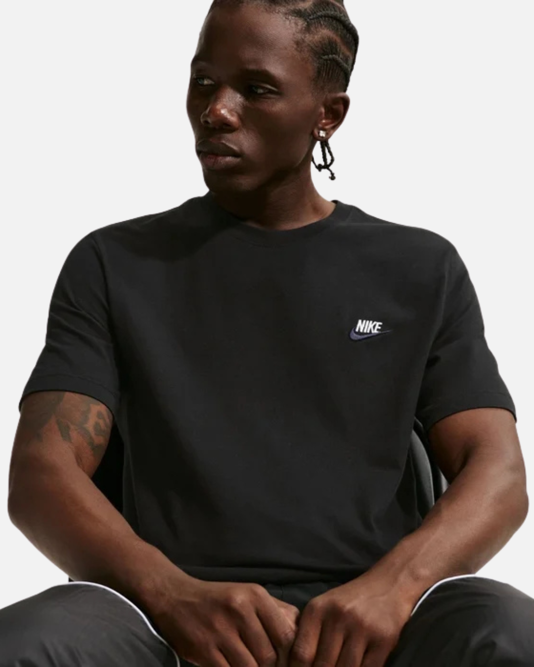 FootkornerNike Club T-Shirt - Black