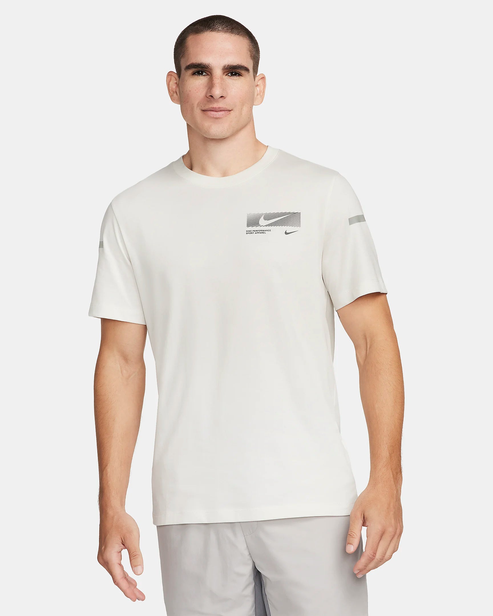 FootkornerCamiseta Nike Running Dri-FIT - Blanco/Gris